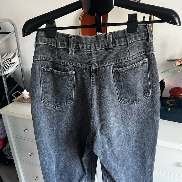 Vintage Black Mom Jeans with Rhinestones - Picture 5 of 5